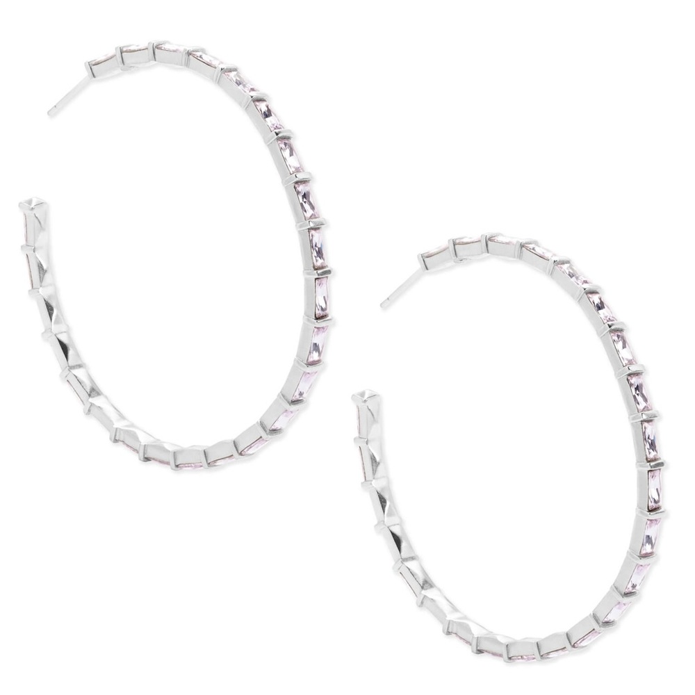 Kendra Scott Thora Silver Hoop Earrings
